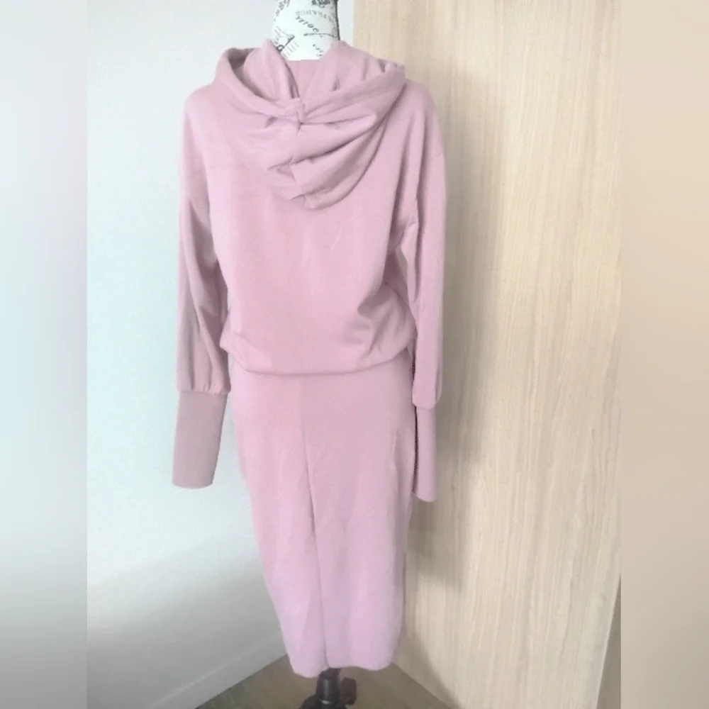 Armani Exchange Women's Pink Hoodie Super Soft  Dress S Small - Picture 4 of 4